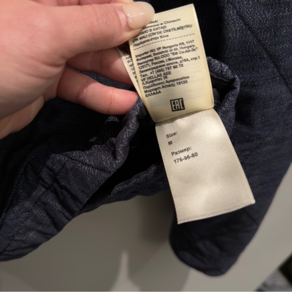 Lee Navy Blue Quilted Collar Jacket Men’s Size Medium - Picture 7 of 8